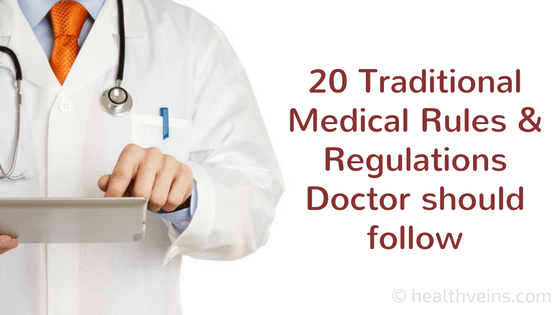 20 traditional medical rules and regulations a doctor should follow